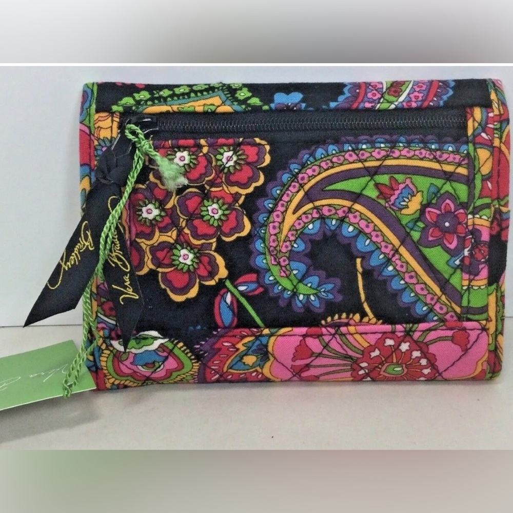 Vera Bradley Multi Color Floral Symphony In The Hue Tri-Fold Wallet - NWOT! - Picture 2 of 5
